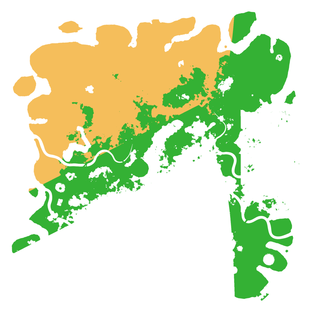 Biome Rust Map: Procedural Map, Size: 5000, Seed: 8657345