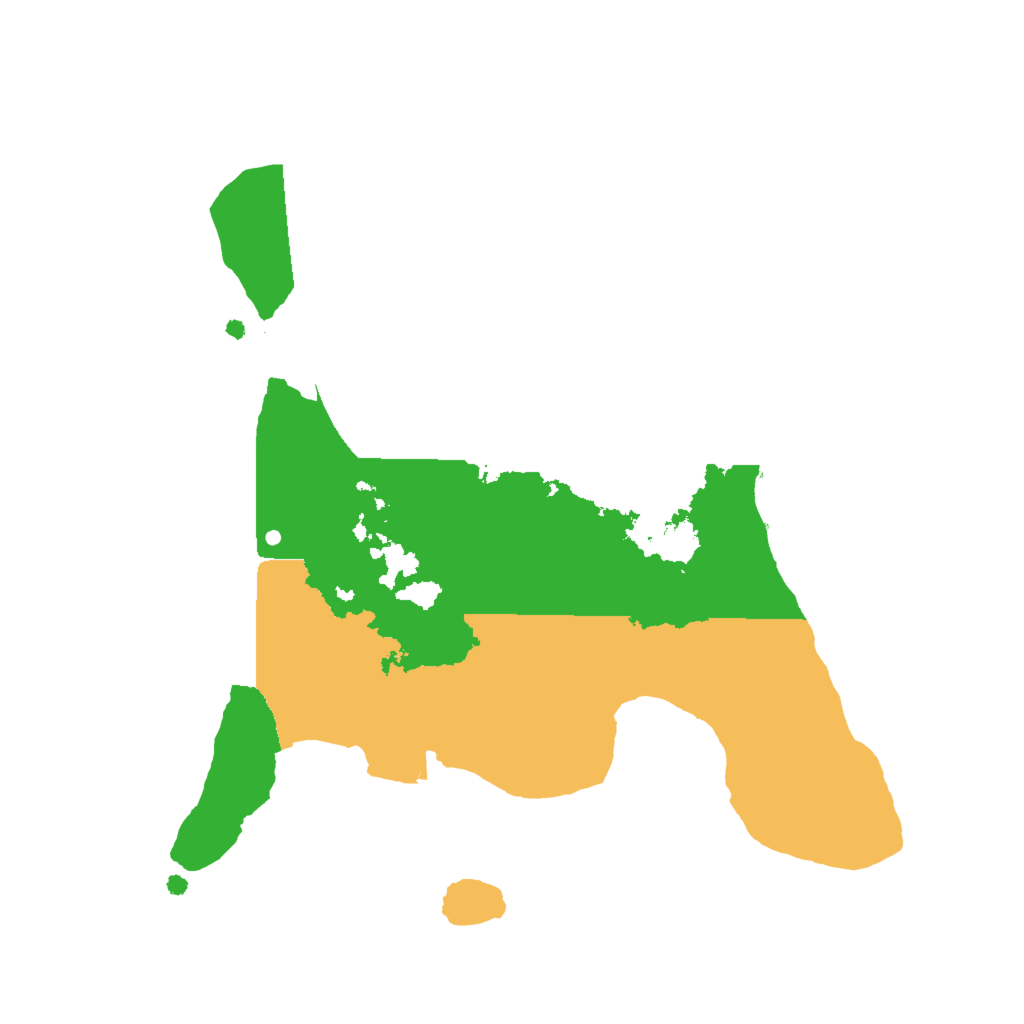 Biome Rust Map: Procedural Map, Size: 2000, Seed: 30041996