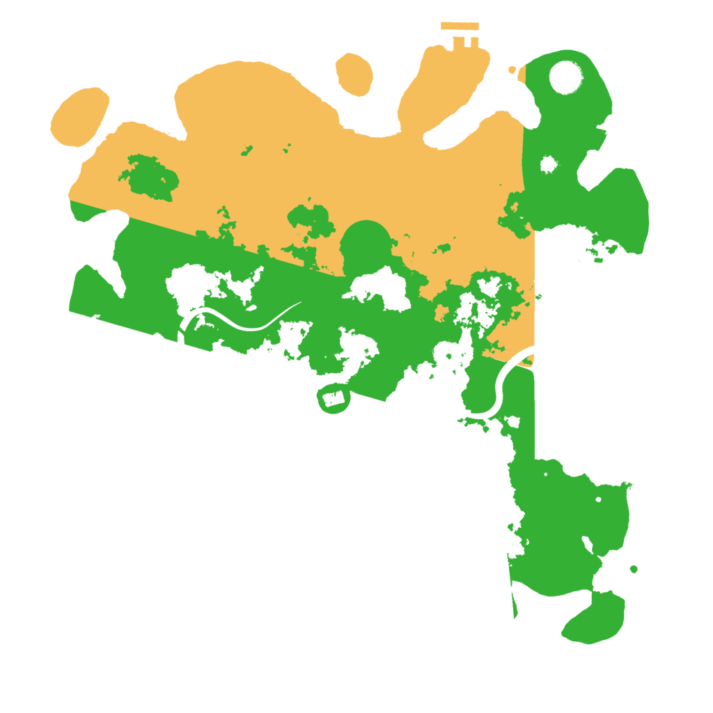 Biome Rust Map: Procedural Map, Size: 3800, Seed: 49555175