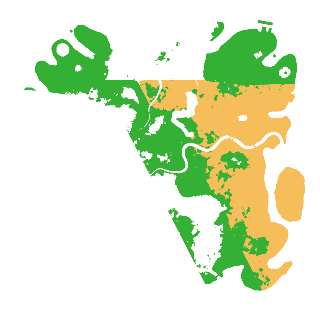 Biome Rust Map: Procedural Map, Size: 4350, Seed: 30072026