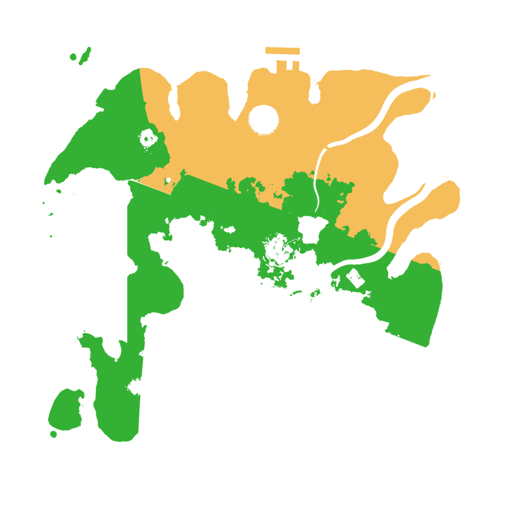 Biome Rust Map: Procedural Map, Size: 3000, Seed: 1675436235