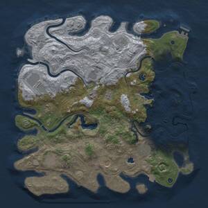 Thumbnail Rust Map: Procedural Map, Size: 4250, Seed: 681922, 16 Monuments