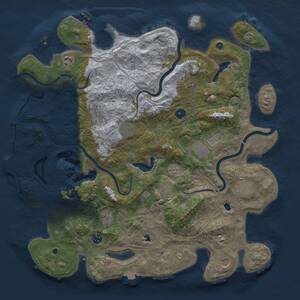 Thumbnail Rust Map: Procedural Map, Size: 4500, Seed: 1992723065, 17 Monuments