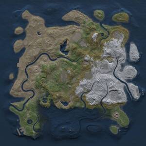 Thumbnail Rust Map: Procedural Map, Size: 4250, Seed: 1599978425, 16 Monuments