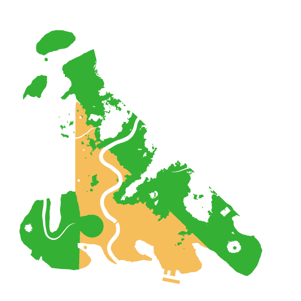 Biome Rust Map: Procedural Map, Size: 3500, Seed: 1077125905