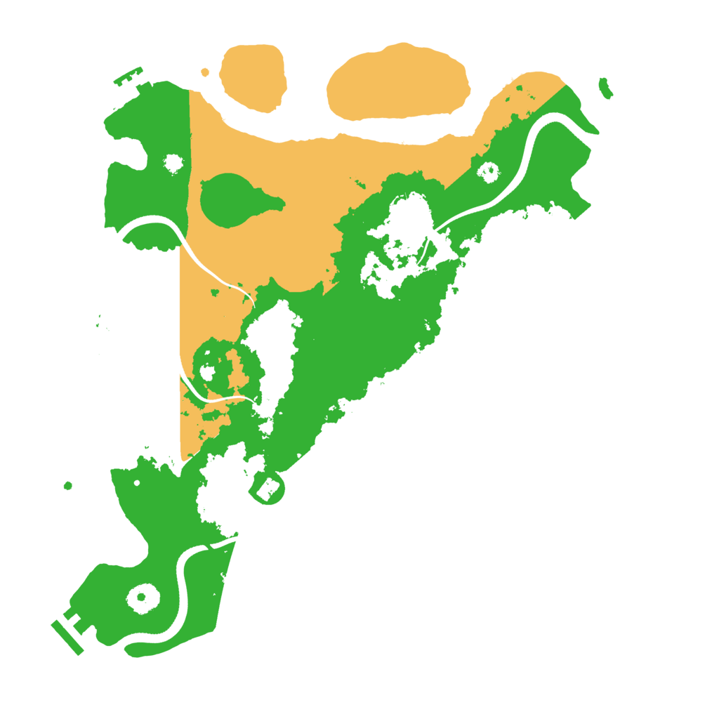 Biome Rust Map: Procedural Map, Size: 3500, Seed: 3121337