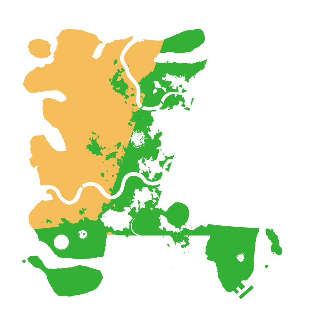Biome Rust Map: Procedural Map, Size: 3700, Seed: 702616499