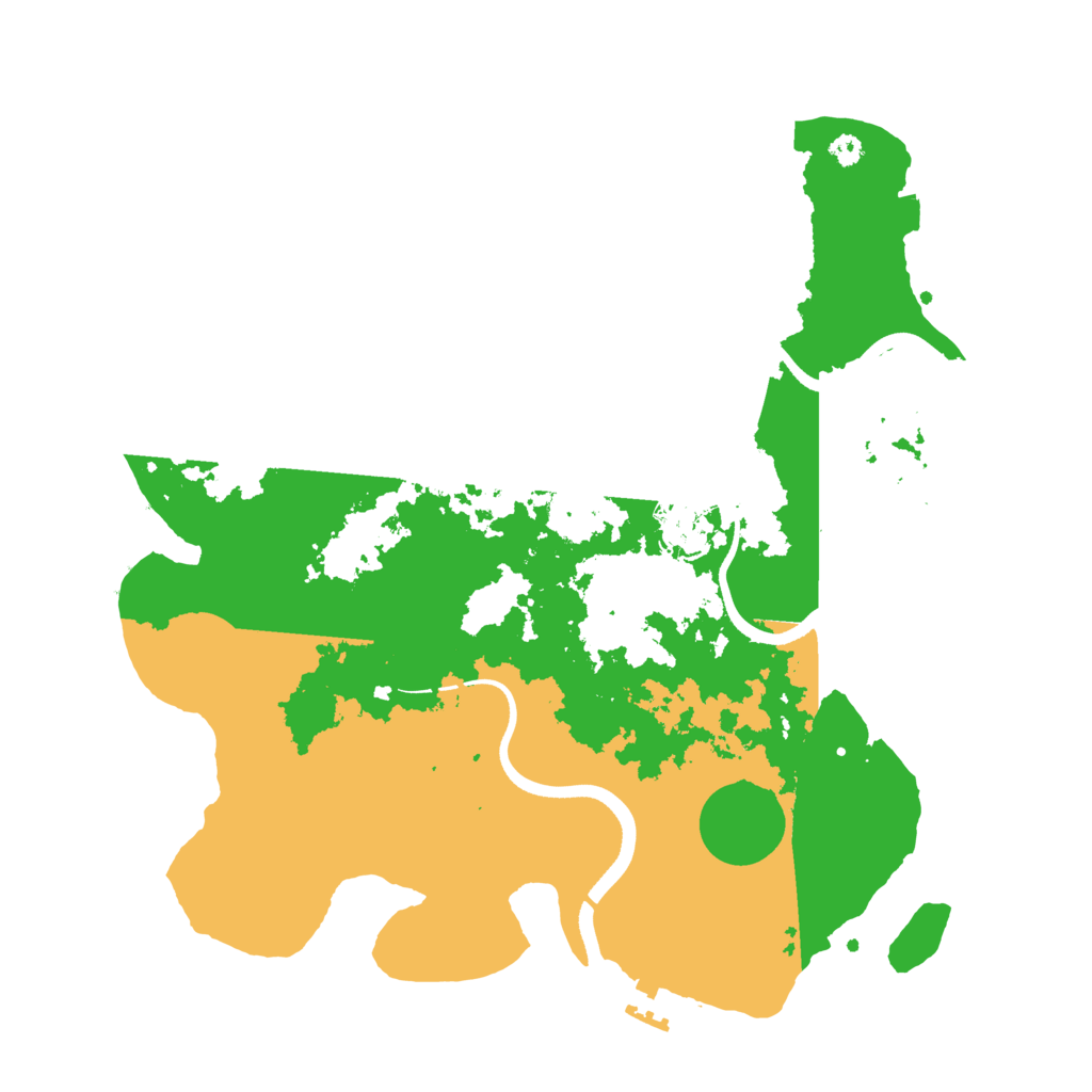 Biome Rust Map: Procedural Map, Size: 3500, Seed: 1658723481
