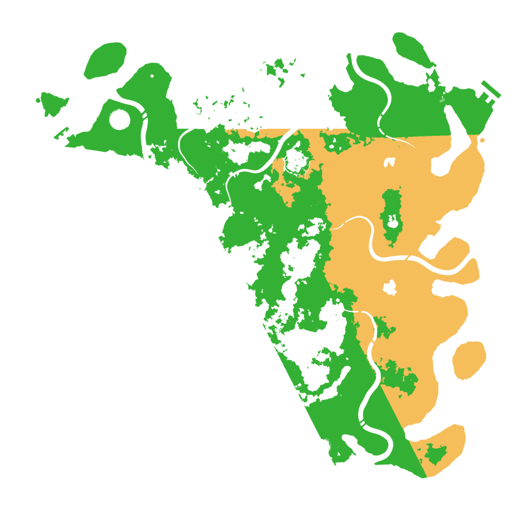 Biome Rust Map: Procedural Map, Size: 4500, Seed: 10640775