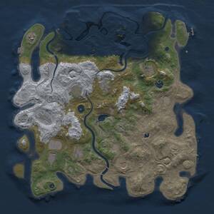 Thumbnail Rust Map: Procedural Map, Size: 4250, Seed: 1868906670, 17 Monuments