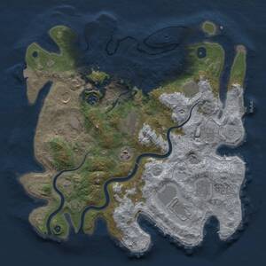 Thumbnail Rust Map: Procedural Map, Size: 3750, Seed: 901778481, 15 Monuments