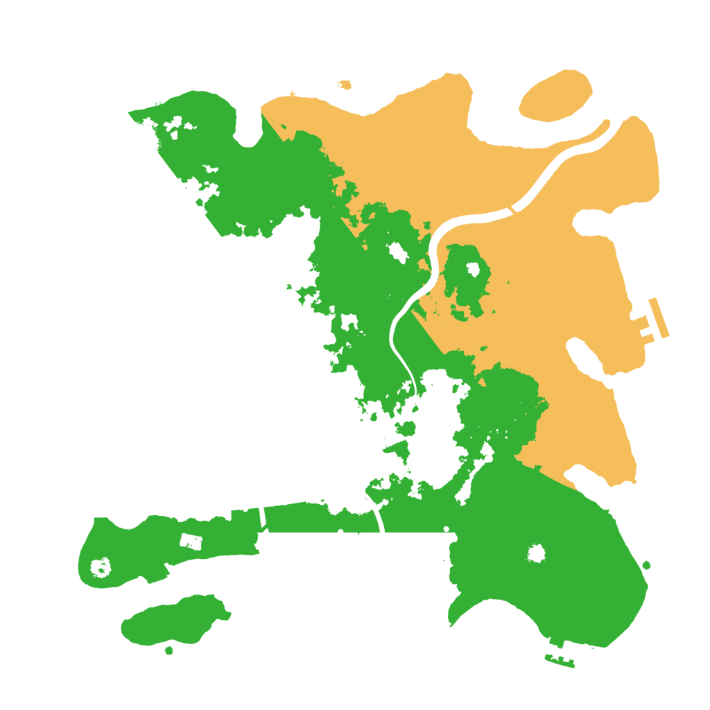 Biome Rust Map: Procedural Map, Size: 3500, Seed: 41100022
