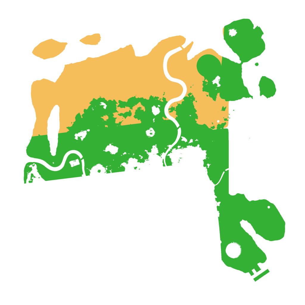 Biome Rust Map: Procedural Map, Size: 3500, Seed: 461063968