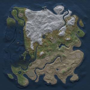 Thumbnail Rust Map: Procedural Map, Size: 4250, Seed: 743642555, 15 Monuments