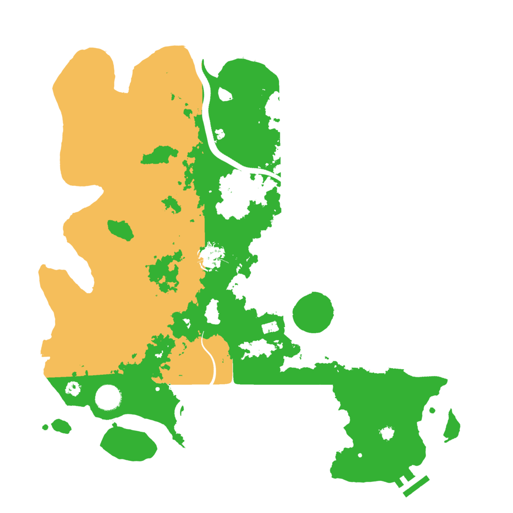 Biome Rust Map: Procedural Map, Size: 3500, Seed: 1175425020