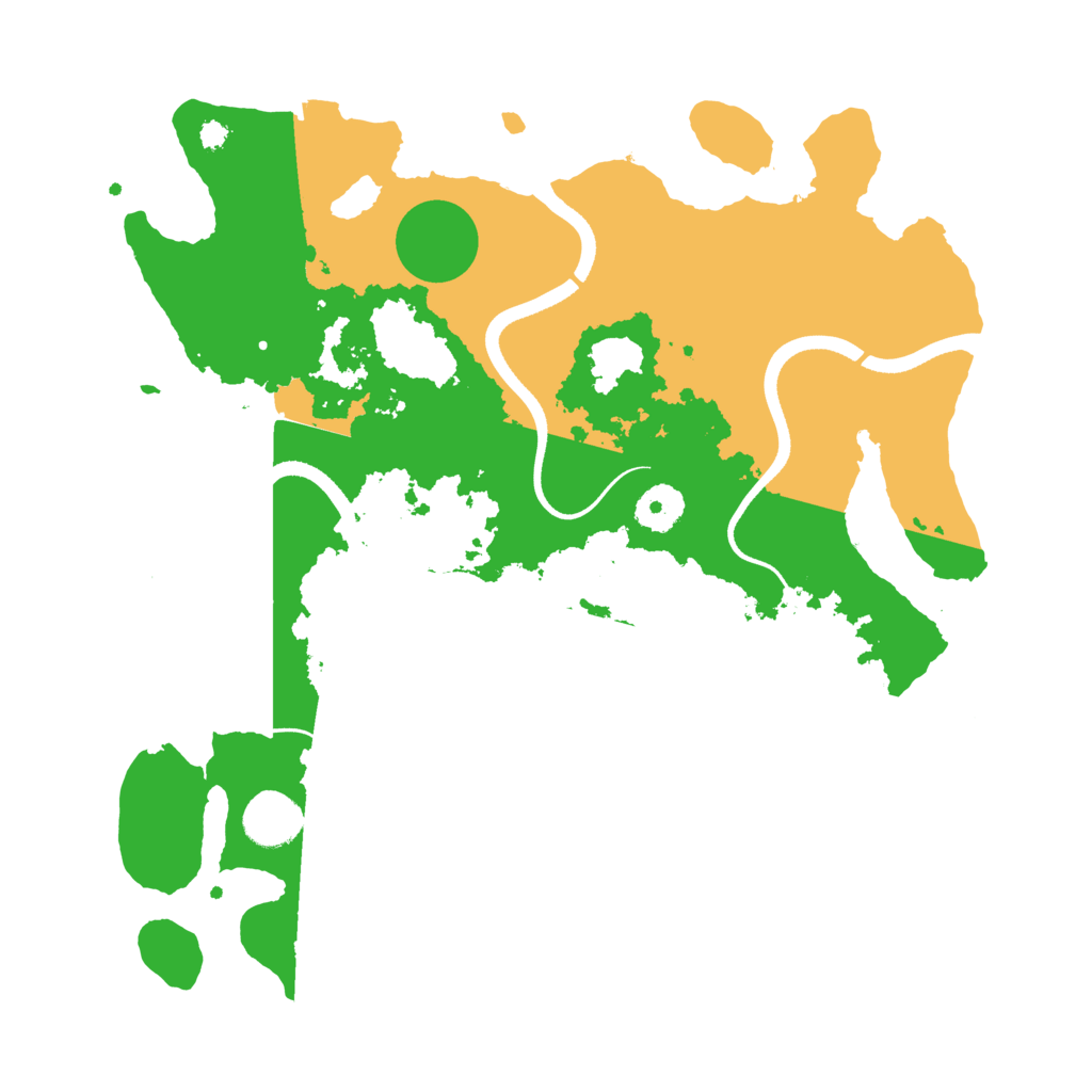 Biome Rust Map: Procedural Map, Size: 3500, Seed: 70881364