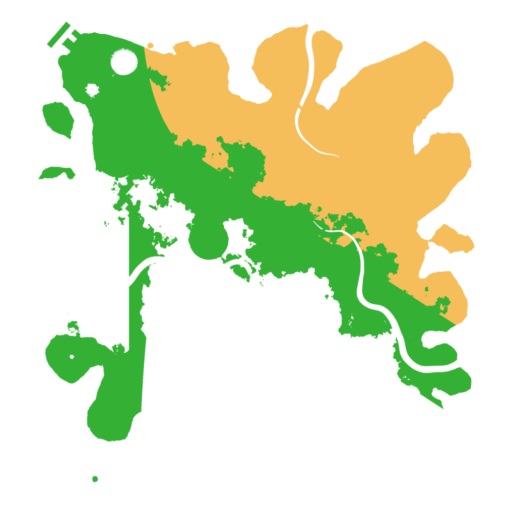 Biome Rust Map: Procedural Map, Size: 3500, Seed: 668001680