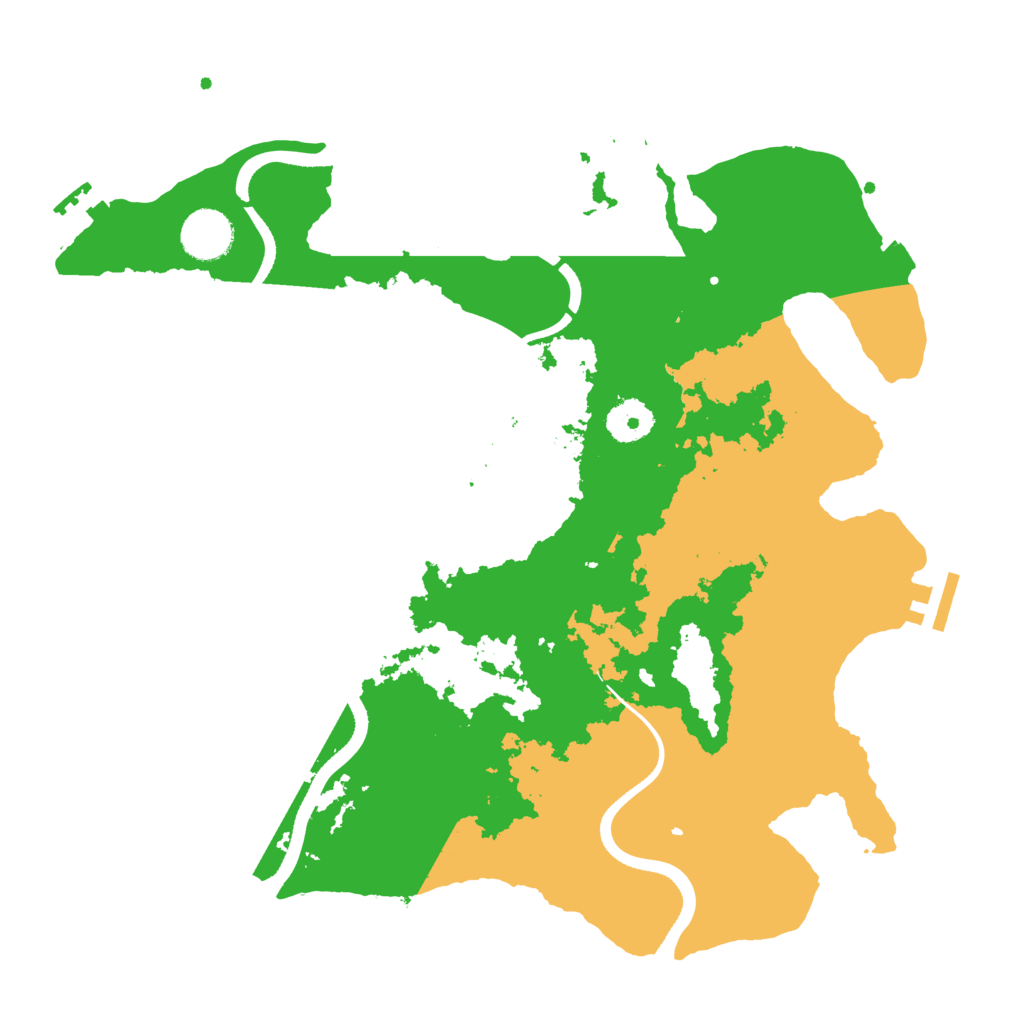 Biome Rust Map: Procedural Map, Size: 3500, Seed: 1833625351