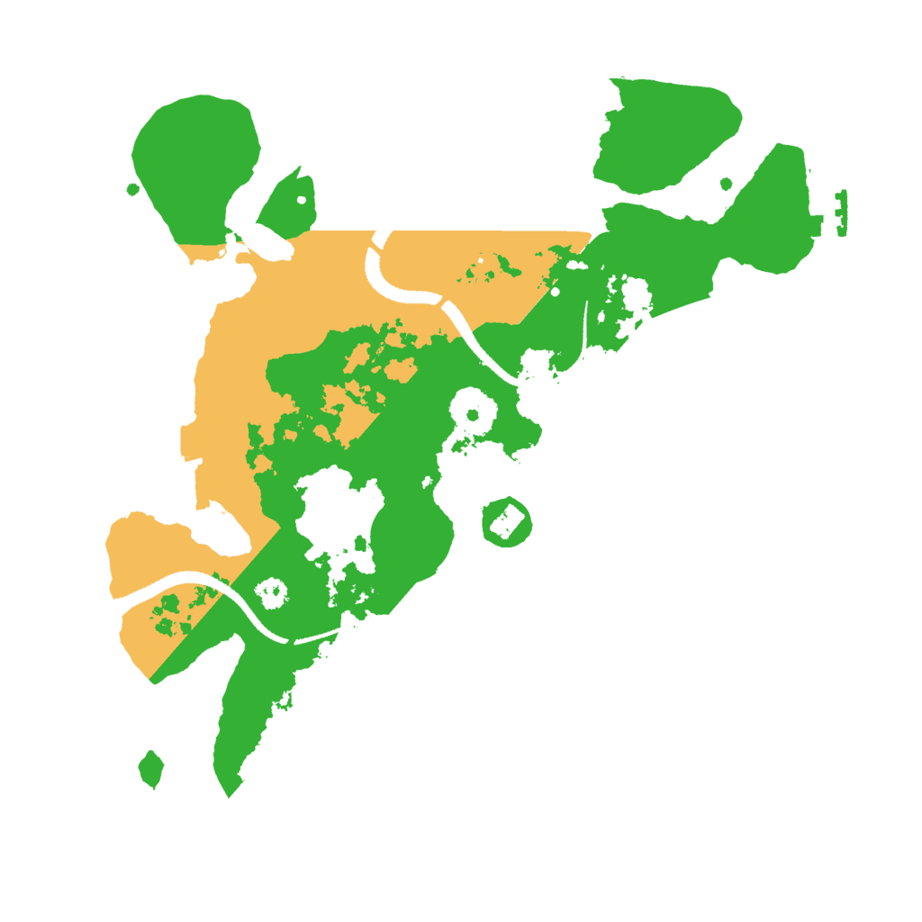 Biome Rust Map: Procedural Map, Size: 3000, Seed: 86436