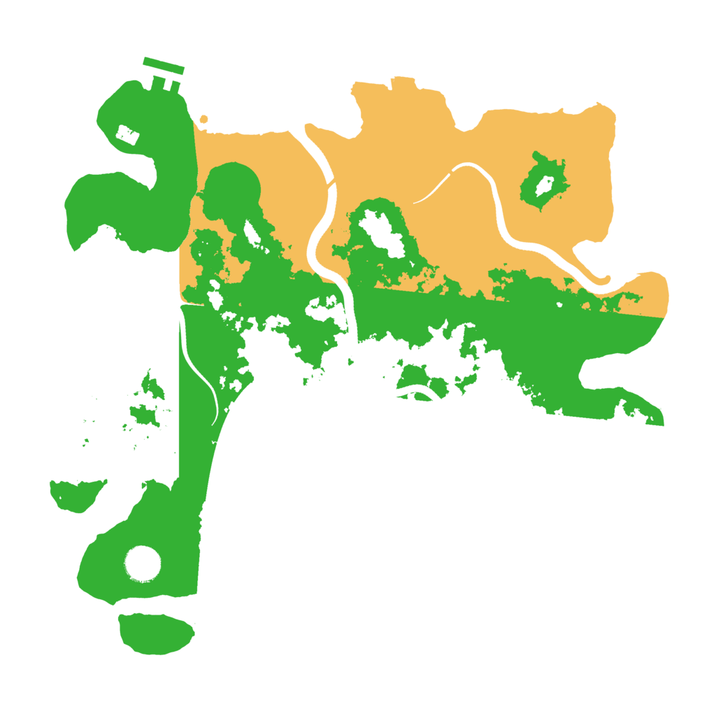 Biome Rust Map: Procedural Map, Size: 3500, Seed: 11522933