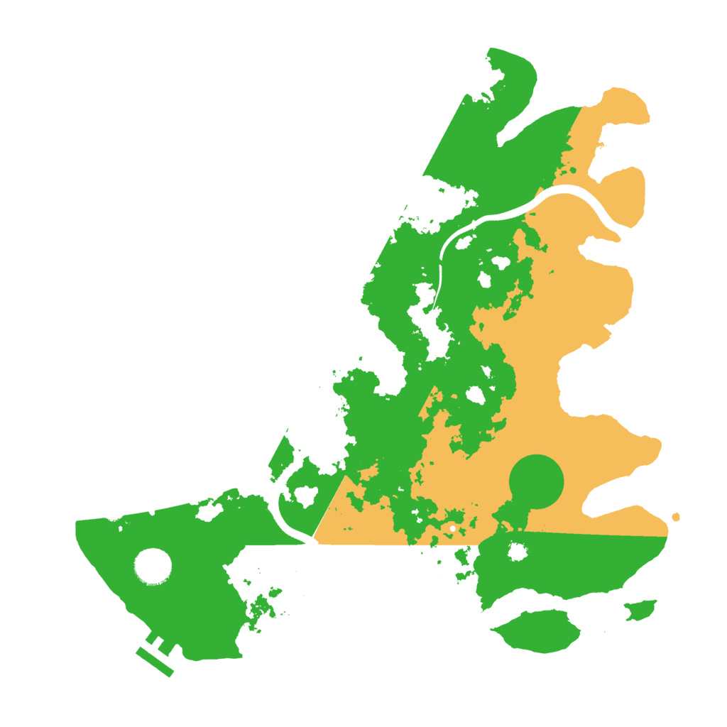 Biome Rust Map: Procedural Map, Size: 3500, Seed: 481902801