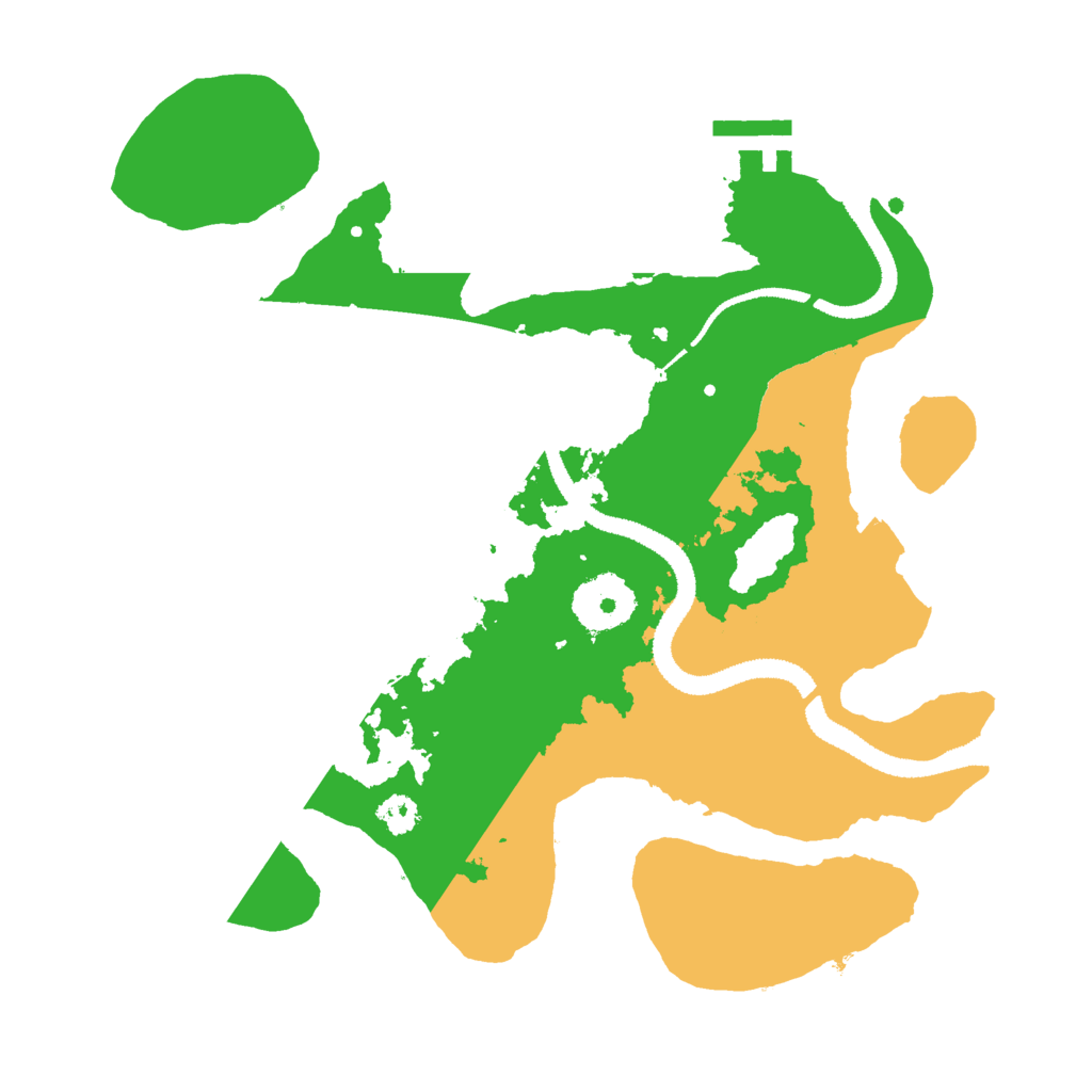 Biome Rust Map: Procedural Map, Size: 2800, Seed: 1107661073
