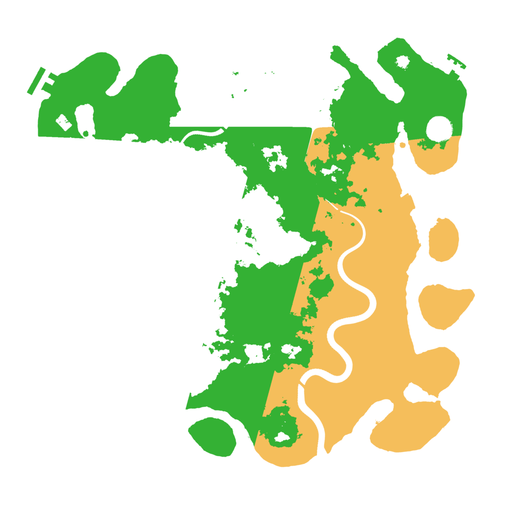 Biome Rust Map: Procedural Map, Size: 3500, Seed: 643716225