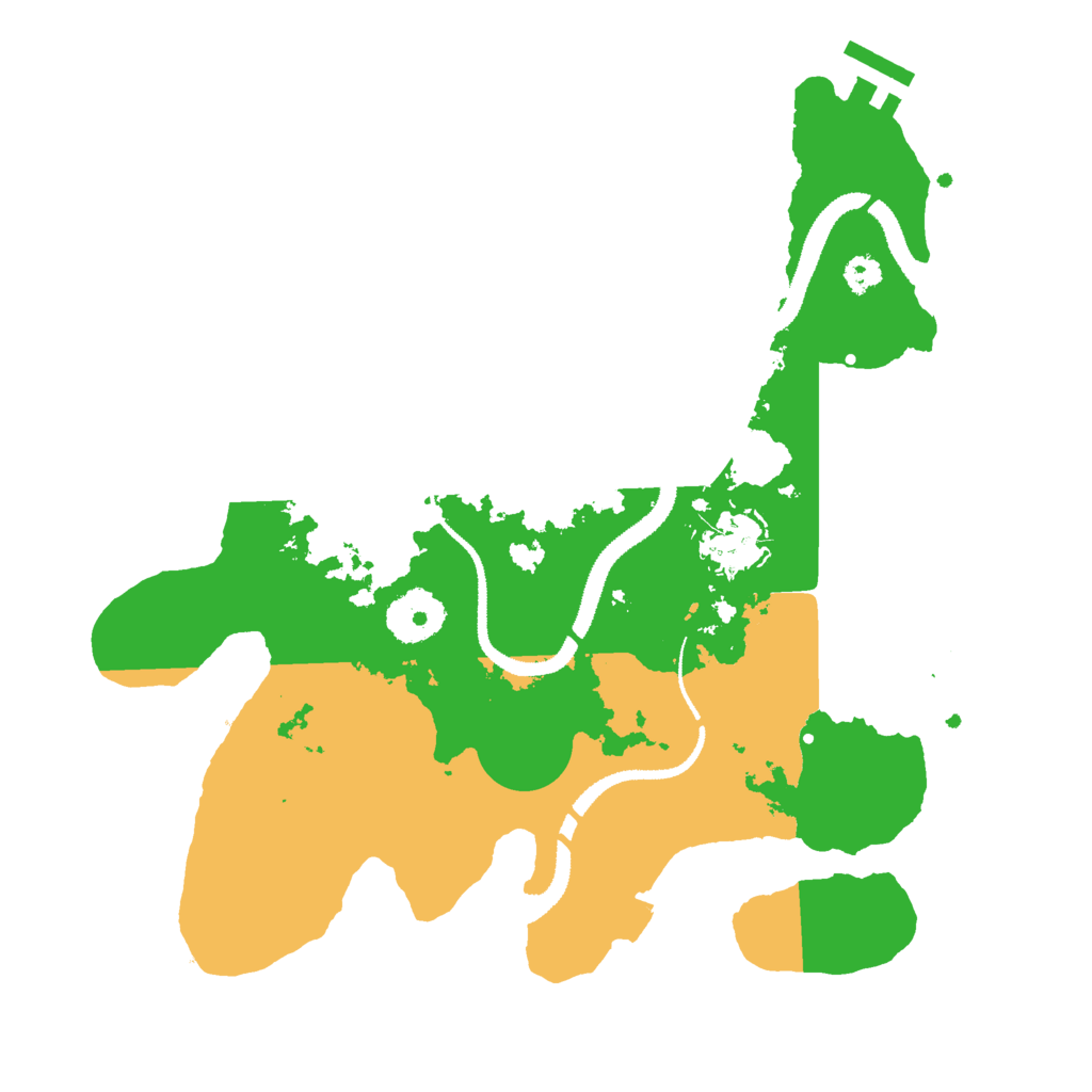 Biome Rust Map: Procedural Map, Size: 3000, Seed: 479519256