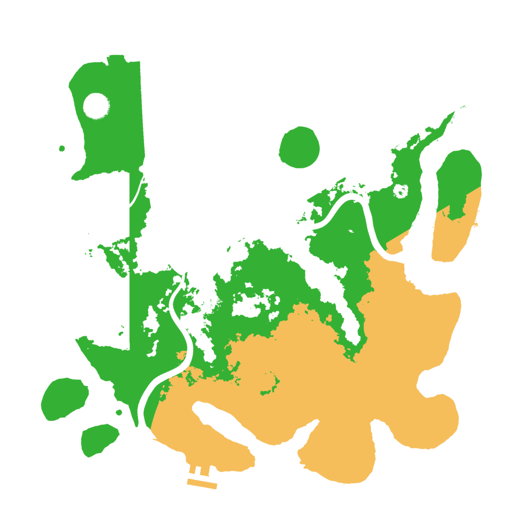 Biome Rust Map: Procedural Map, Size: 3500, Seed: 1995325211