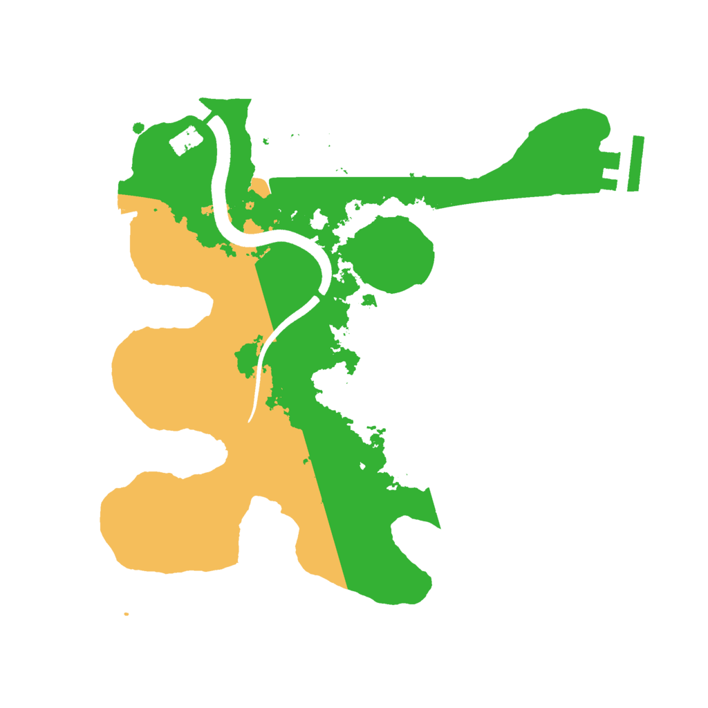 Biome Rust Map: Procedural Map, Size: 2500, Seed: 275865337