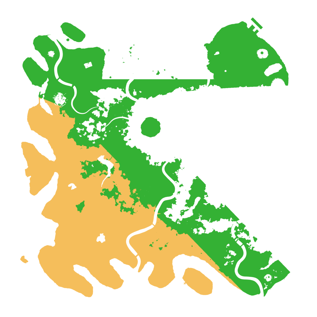 Biome Rust Map: Procedural Map, Size: 4500, Seed: 51719061