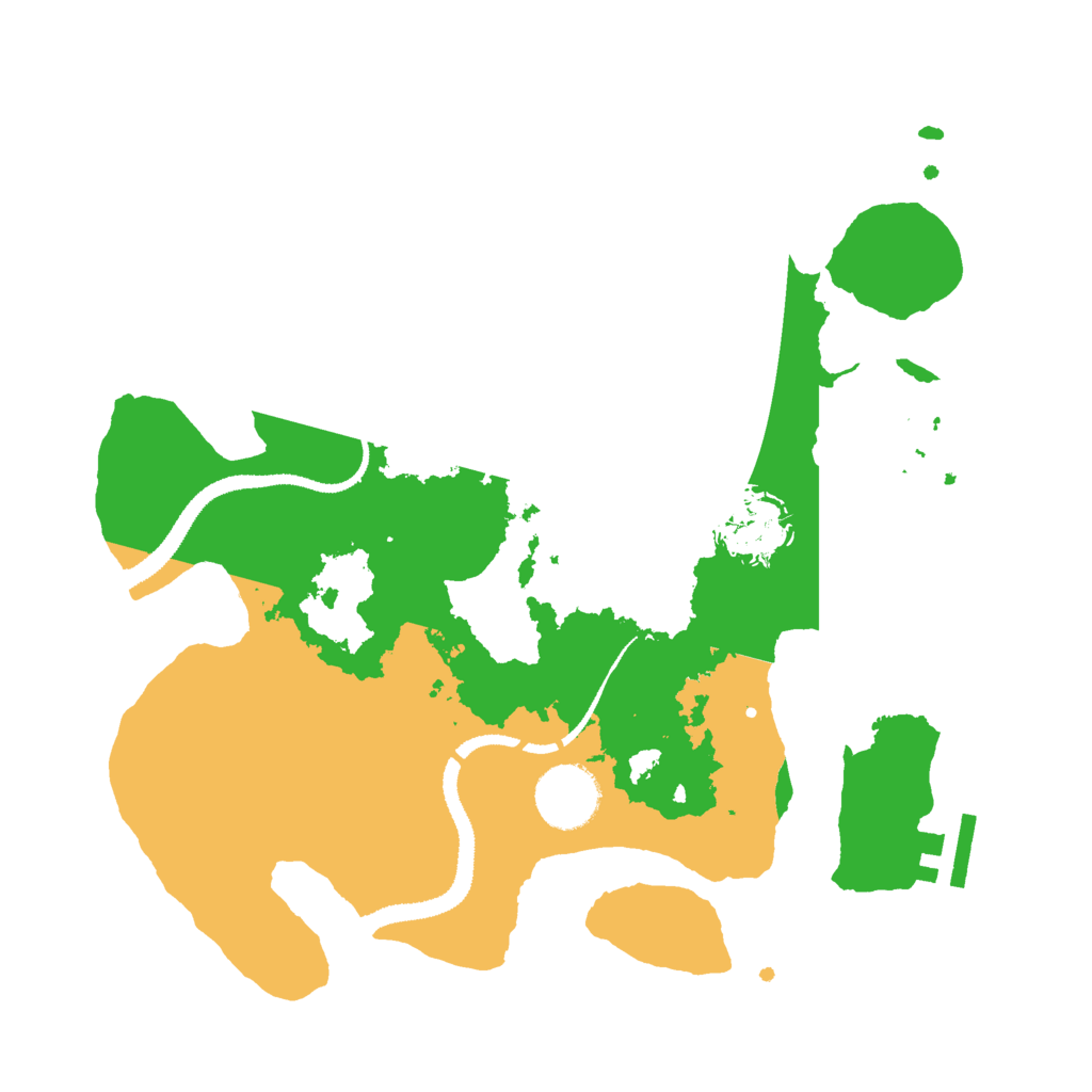 Biome Rust Map: Procedural Map, Size: 3000, Seed: 35300648