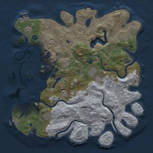 Thumbnail Rust Map: Procedural Map, Size: 4250, Seed: 40333561, 18 Monuments