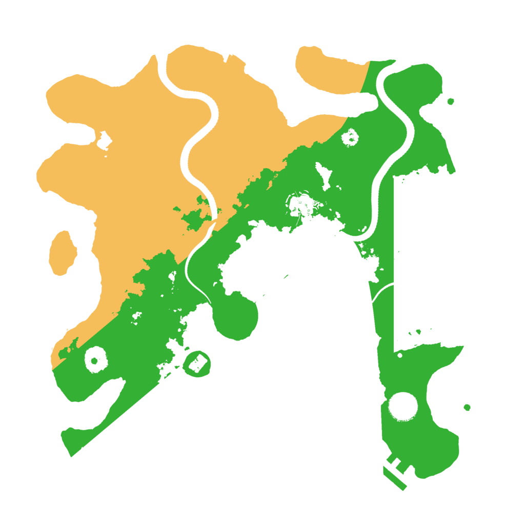 Biome Rust Map: Procedural Map, Size: 3200, Seed: 300726