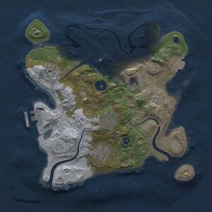 Thumbnail Rust Map: Procedural Map, Size: 2800, Seed: 1270637998, 9 Monuments
