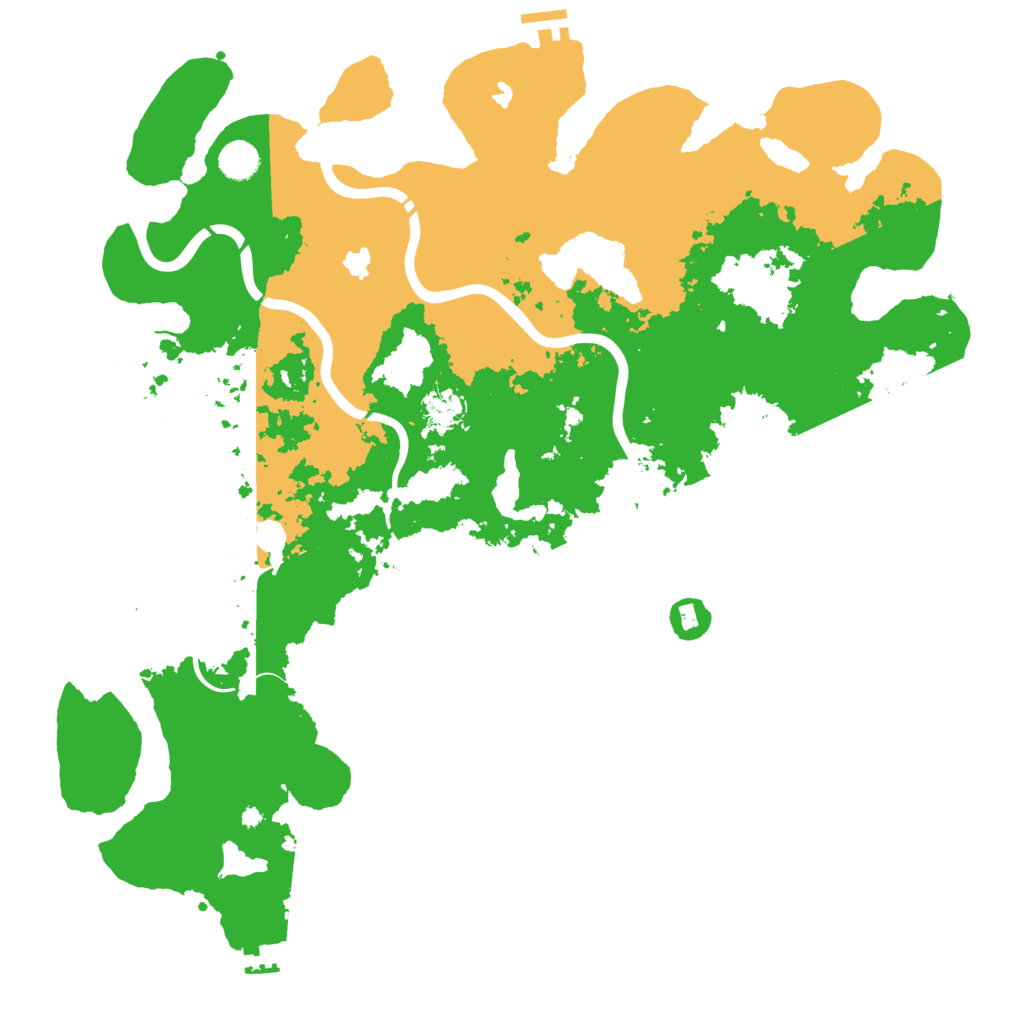 Biome Rust Map: Procedural Map, Size: 4500, Seed: 23068