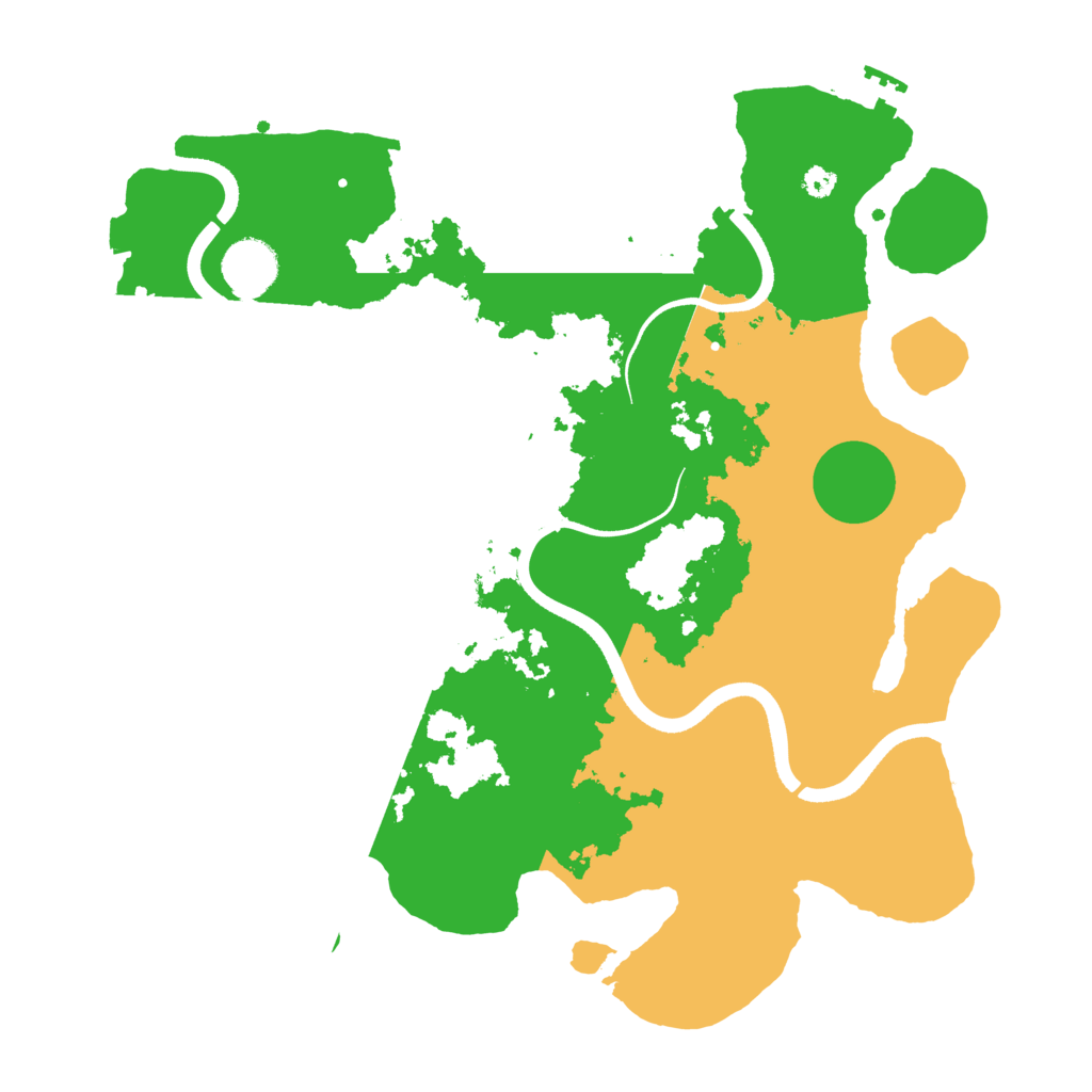 Biome Rust Map: Procedural Map, Size: 3500, Seed: 799877521
