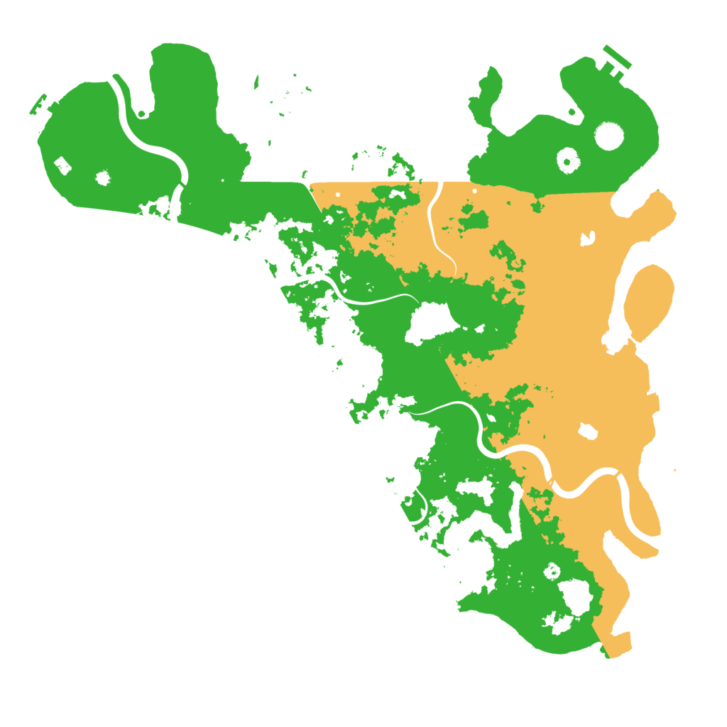 Biome Rust Map: Procedural Map, Size: 4500, Seed: 576856967