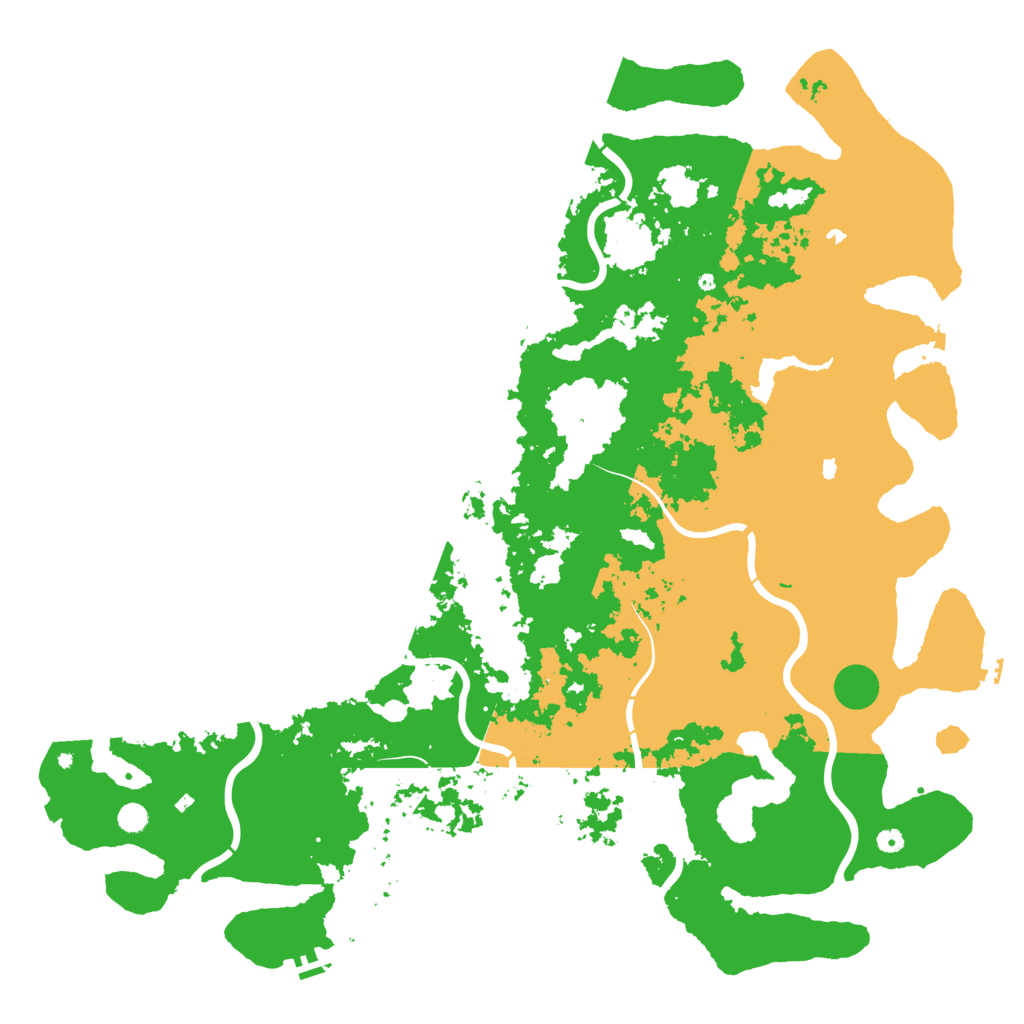 Biome Rust Map: Procedural Map, Size: 6000, Seed: 1980755866