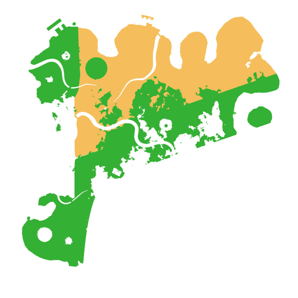 Biome Rust Map: Procedural Map, Size: 3600, Seed: 2127402928