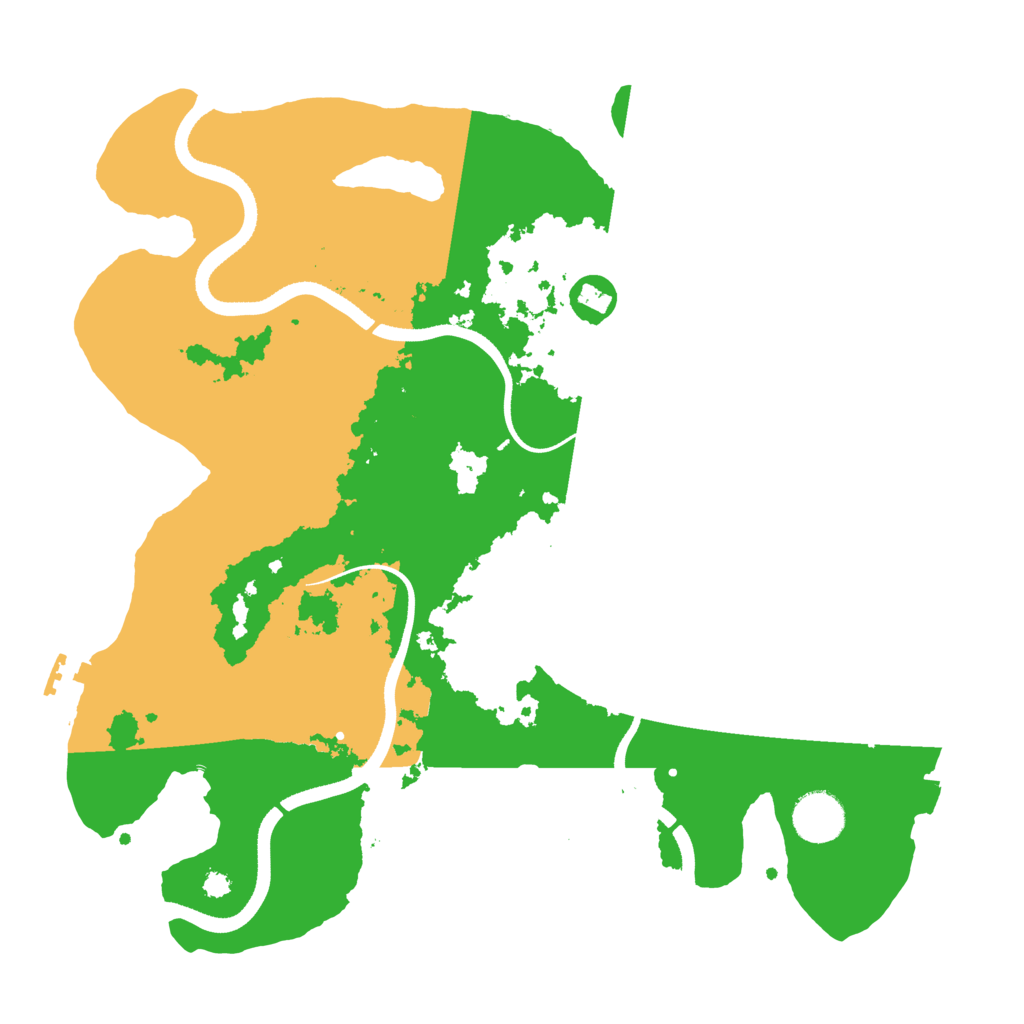 Biome Rust Map: Procedural Map, Size: 3500, Seed: 951984