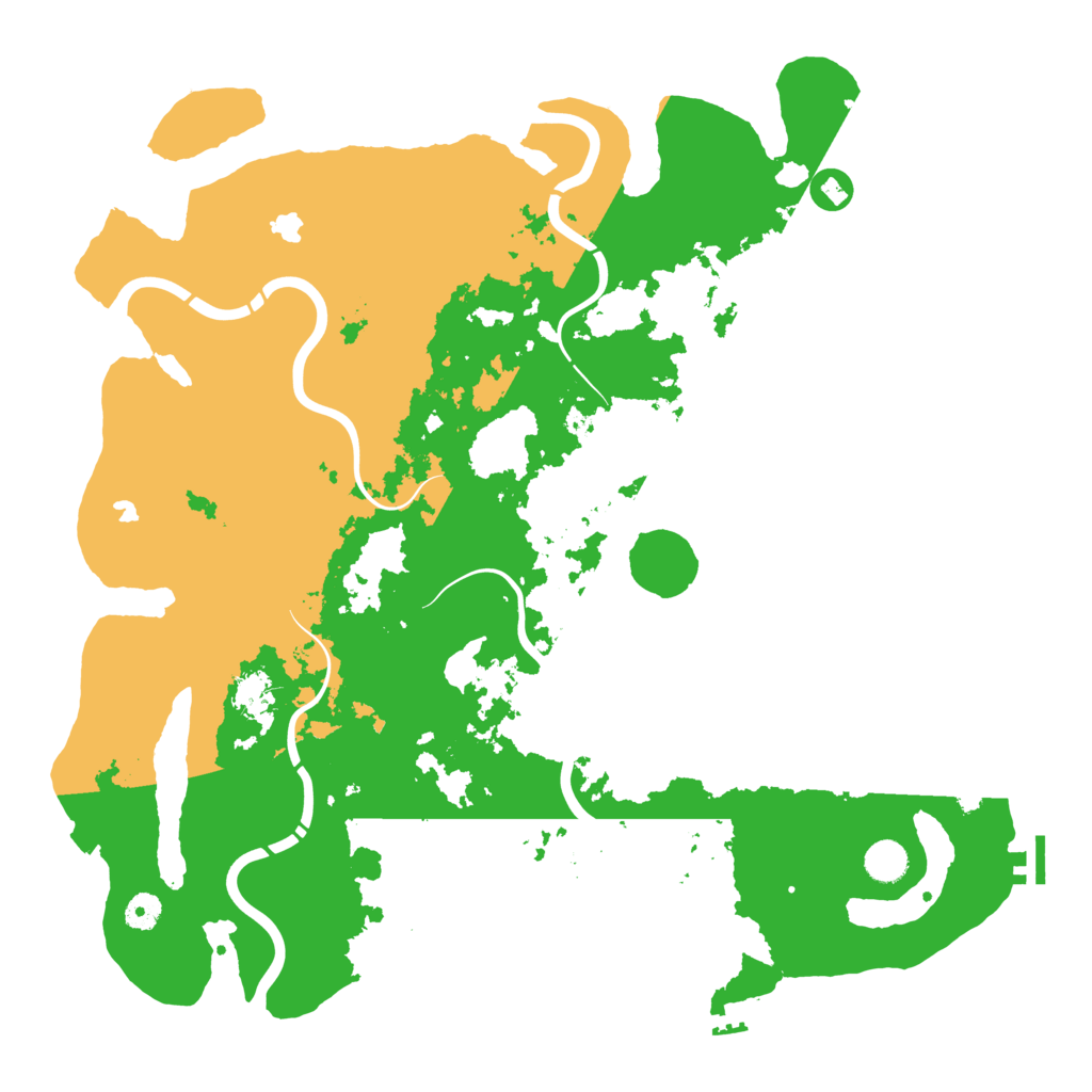 Biome Rust Map: Procedural Map, Size: 4500, Seed: 2107751436