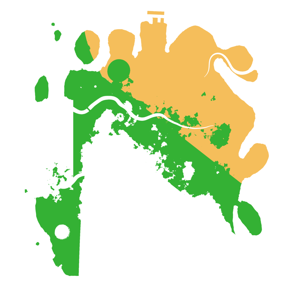 Biome Rust Map: Procedural Map, Size: 3500, Seed: 66241800