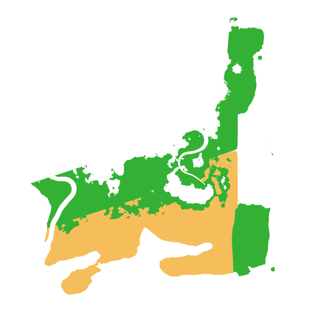 Biome Rust Map: Procedural Map, Size: 3000, Seed: 1424021232