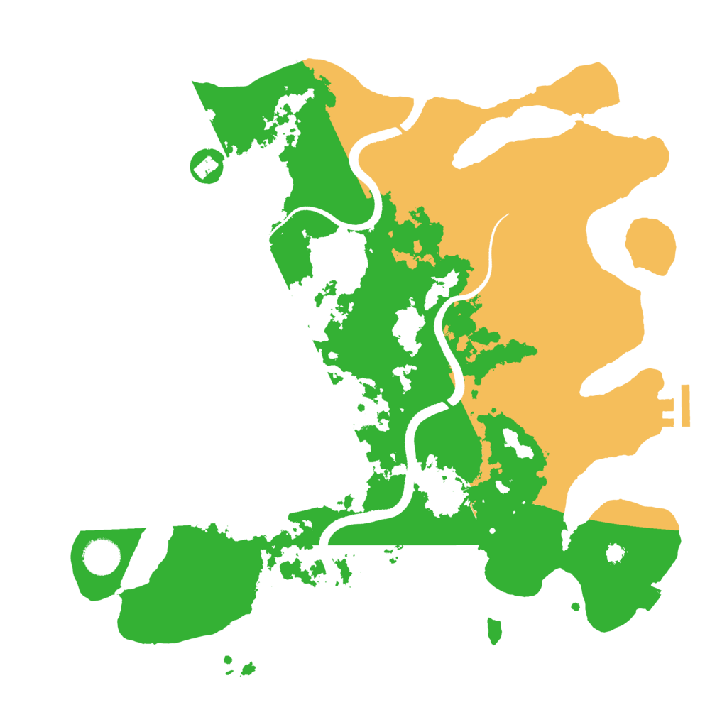 Biome Rust Map: Procedural Map, Size: 3500, Seed: 451762536