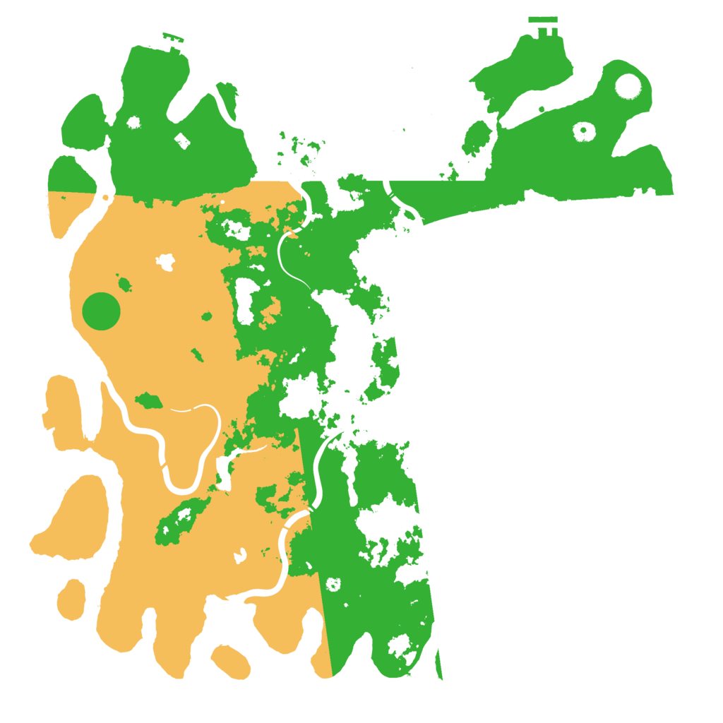 Biome Rust Map: Procedural Map, Size: 5000, Seed: 523553510