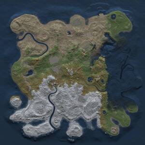 Thumbnail Rust Map: Procedural Map, Size: 4000, Seed: 330155156, 15 Monuments