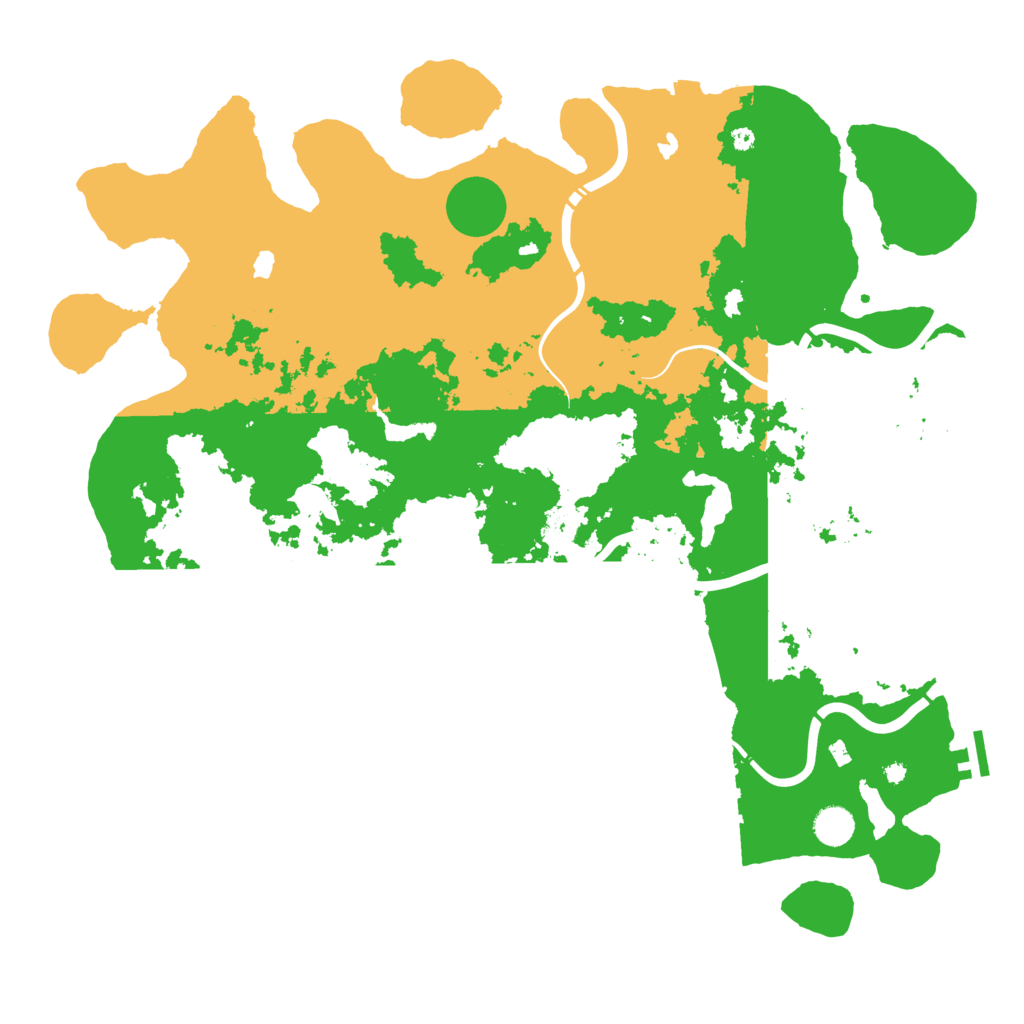 Biome Rust Map: Procedural Map, Size: 4500, Seed: 876423309