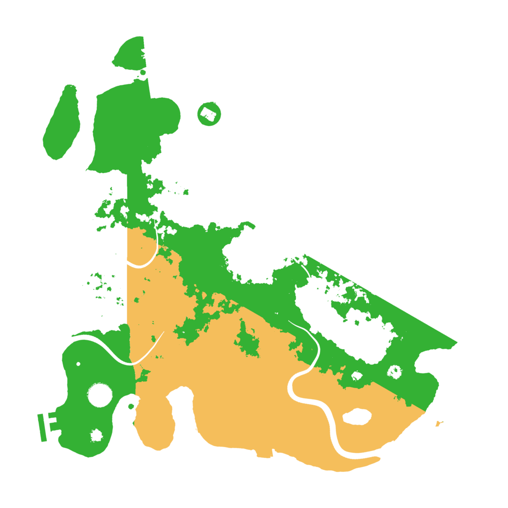 Biome Rust Map: Procedural Map, Size: 3700, Seed: 167738762