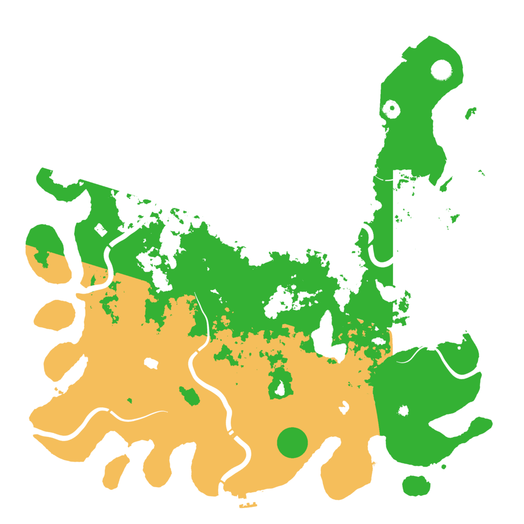 Biome Rust Map: Procedural Map, Size: 4500, Seed: 289